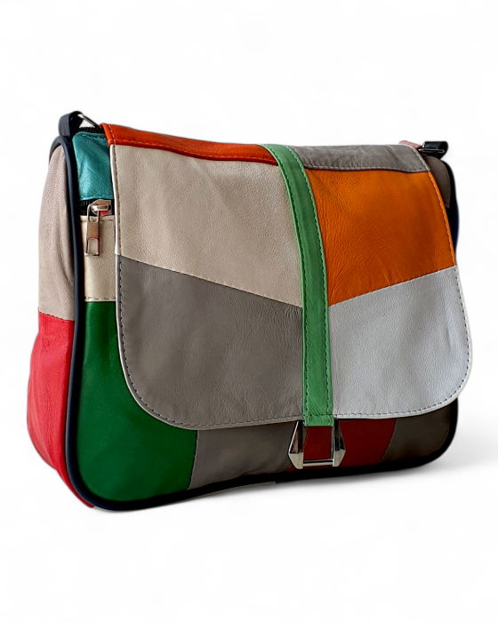 Geanta Dama Piele Naturala Multicolora Emi G04764 [3]