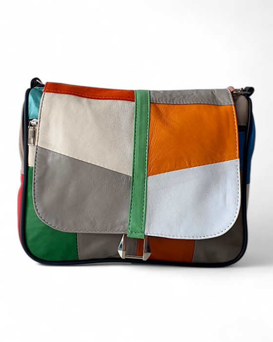 Geanta Dama Piele Naturala Multicolora Emi G04764 [2]