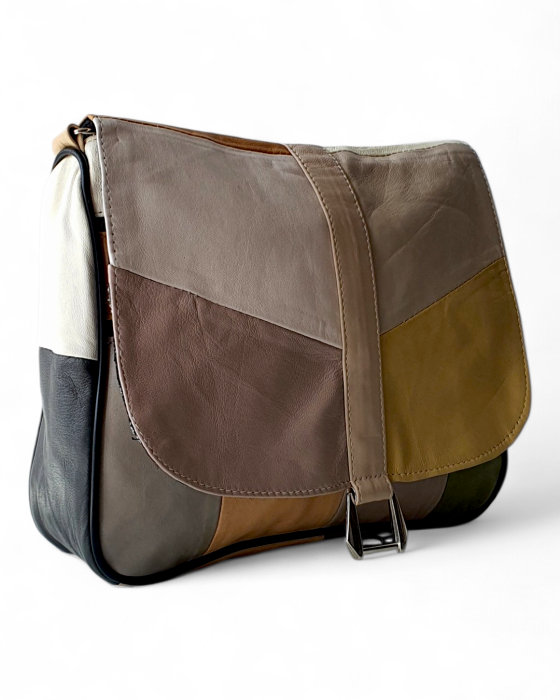 Geanta Dama Piele Naturala Multicolora Emi G04765 [3]