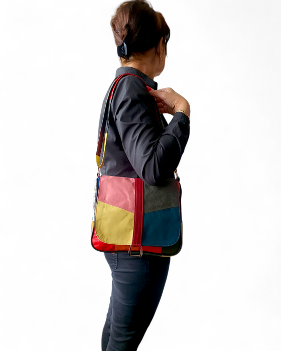Geanta Dama Piele Naturala Multicolora Emi G04766 [7]