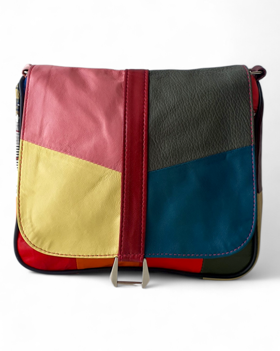 Geanta Dama Piele Naturala Multicolora Emi G04766 [2]