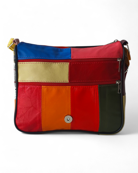 Geanta Dama Piele Naturala Multicolora Emi G04766 [5]