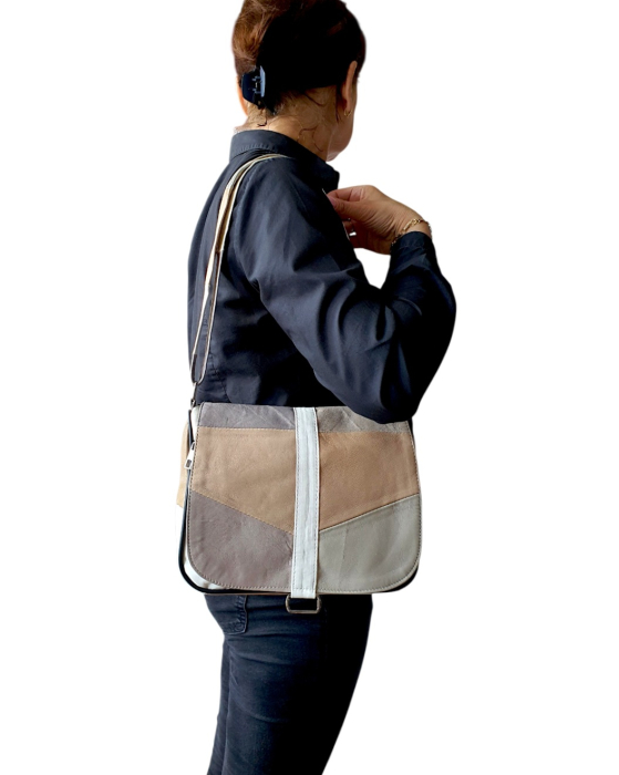 Geanta Dama Piele Naturala Multicolora Emi G04813 [7]