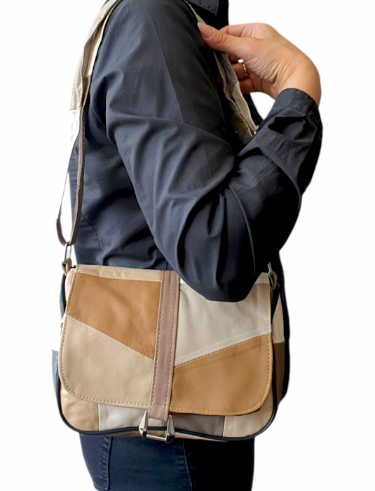 Geanta Dama Piele Naturala Multicolora Kendra G04361 [7]