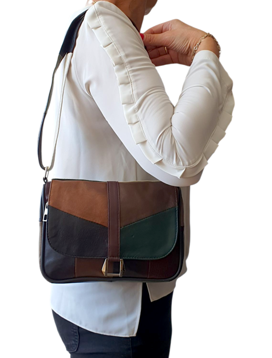 Geanta Dama Piele Naturala Multicolora Kendra G04527 [7]