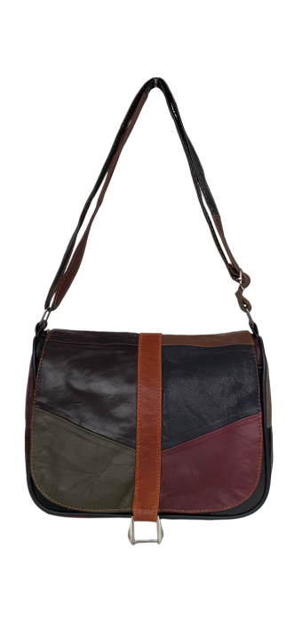 Geanta Dama Piele Naturala Multicolora Emi  G04653 [2]