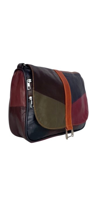 Geanta Dama Piele Naturala Multicolora Emi  G04653 [3]