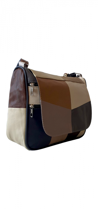 Geanta Dama Piele Naturala Multicolora Magda G04318 [3]