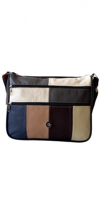 Geanta Dama Piele Naturala Multicolora Magda G04318 [5]