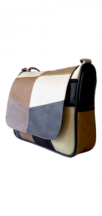 Geanta Dama Piele Naturala Multicolora Magda G04318 [1]