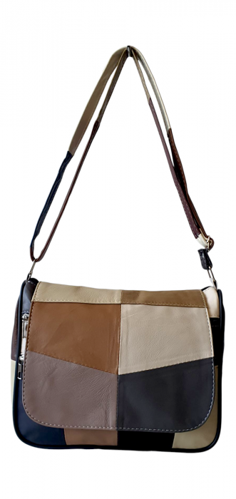 Geanta Dama Piele Naturala Multicolora Magda G04318 [2]