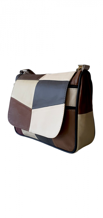 Geanta Dama Piele Naturala Multicolora Magda G04320 [1]
