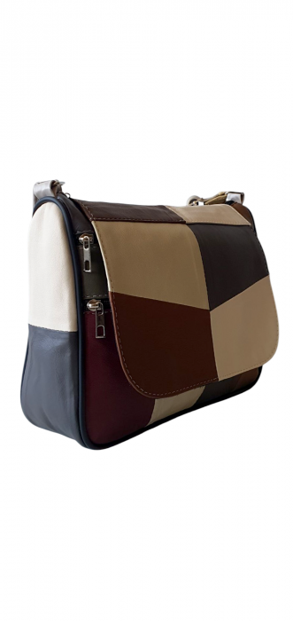 Geanta Dama Piele Naturala Multicolora Magda G04320 [3]