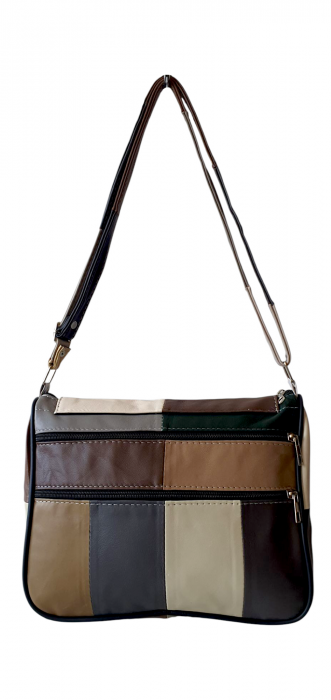 Geanta Dama Piele Naturala Multicolora Magda G04320 [4]