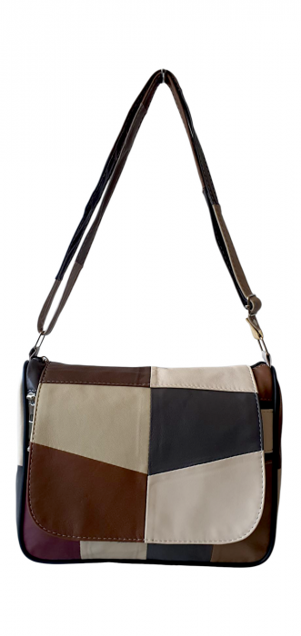 Geanta Dama Piele Naturala Multicolora Magda G04320 [2]