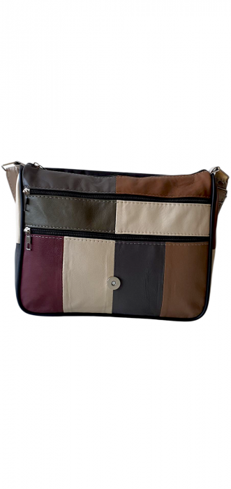 Geanta Dama Piele Naturala Multicolora Magda G04320 [5]