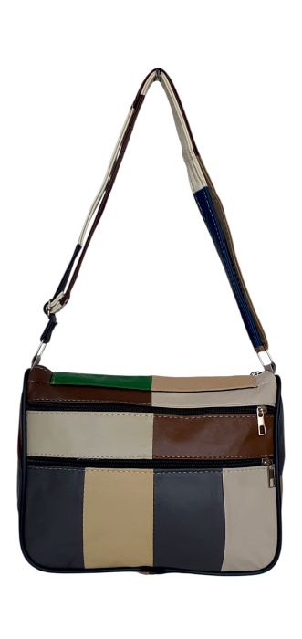 Geanta Dama Piele Naturala Multicolora Magda G04520 [4]