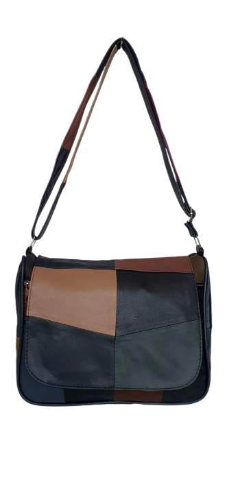 Geanta Dama Piele Naturala Multicolora Magda G04521 [2]