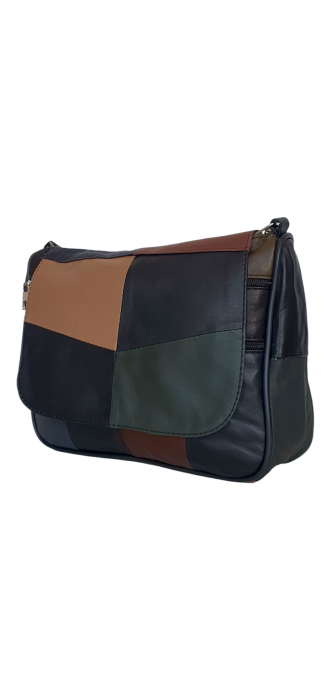 Geanta Dama Piele Naturala Multicolora Magda G04521 [1]