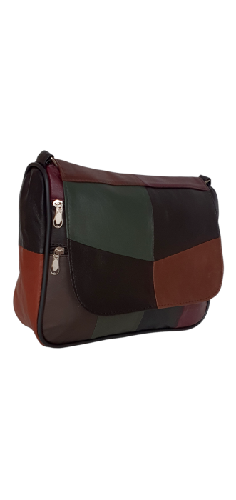 Geanta Dama Piele Naturala Multicolora Magda G04610 [3]