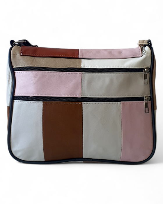 Geanta Dama Piele Naturala Multicolora Magda G04755 [4]