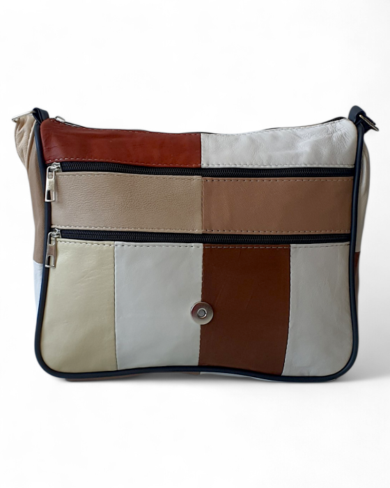 Geanta Dama Piele Naturala Multicolora Magda G04755 [5]