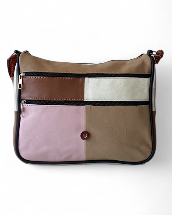 Geanta Dama Piele Naturala Multicolora Magda G04758 [5]