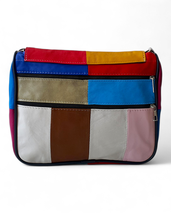 Geanta Dama Piele Naturala Multicolora Magda G04759 [4]
