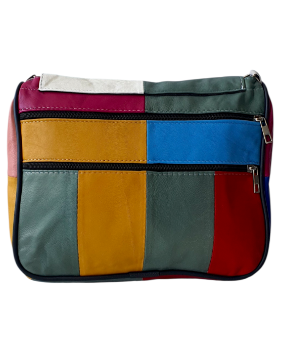 Geanta Dama Piele Naturala Multicolora Magda G04780 [4]