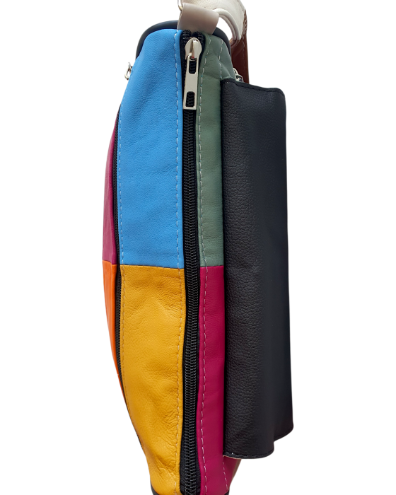 Geanta Dama Piele Naturala Multicolora Magda G04780 [6]