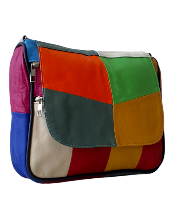 Geanta Dama Piele Naturala Multicolora Magda G04780 [3]