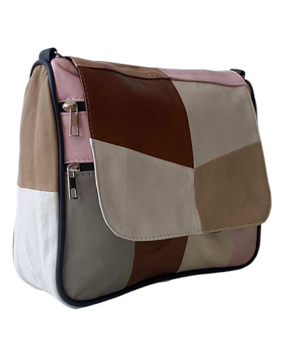 Geanta Dama Piele Naturala Multicolora Magda G04781 [3]
