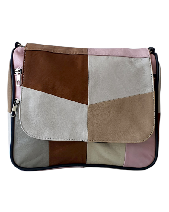 Geanta Dama Piele Naturala Multicolora Magda G04781 [2]