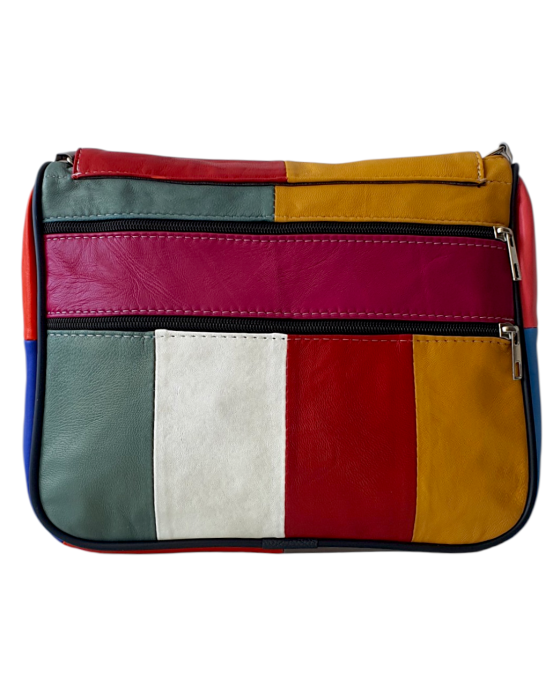 Geanta Dama Piele Naturala Multicolora Magda G04782 [4]