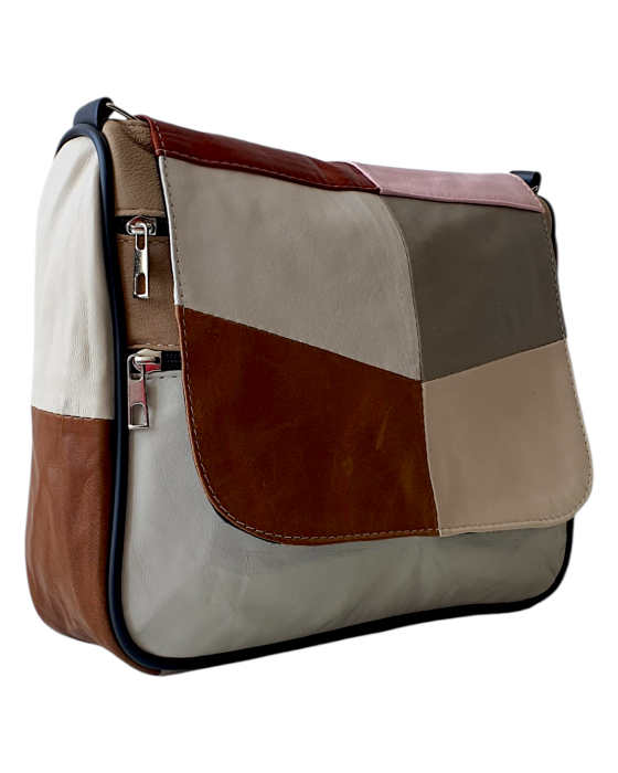 Geanta Dama Piele Naturala Multicolora Magda G04783 [3]