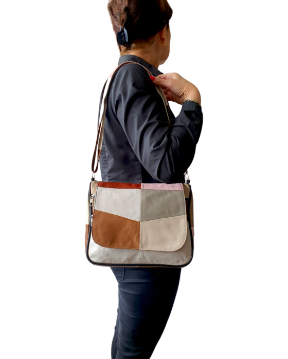 Geanta Dama Piele Naturala Multicolora Magda G04783 [7]