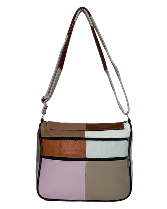 Geanta Dama Piele Naturala Multicolora Magda G04815 [4]