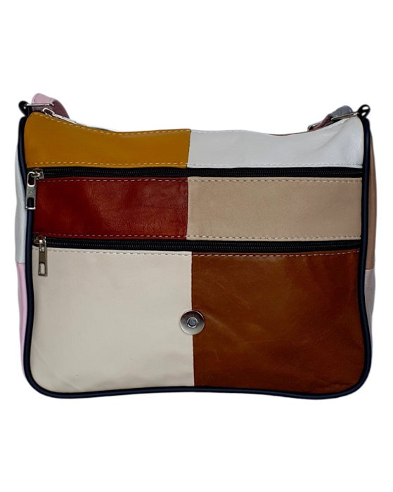 Geanta Dama Piele Naturala Multicolora Magda G04815 [5]