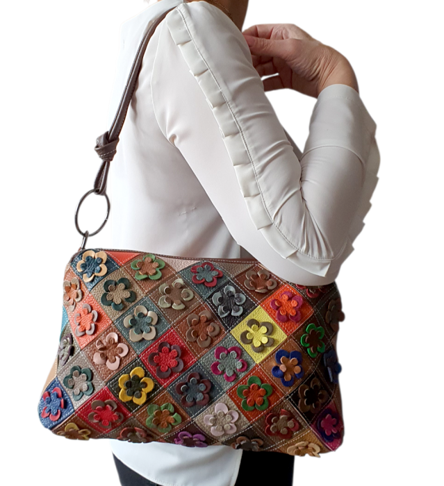 Geanta Dama Piele Naturala Multicolora Milano G04671 [7]