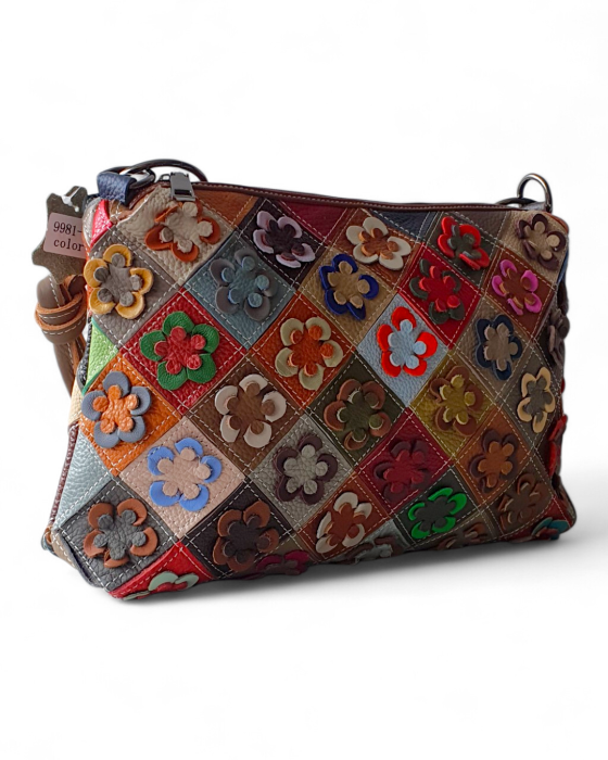 Geanta Dama Piele Naturala Multicolora Milano G04770 [3]