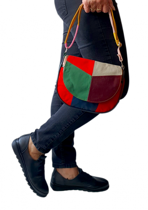 Geanta Dama Piele Naturala Multicolora Paloma G04351 [7]