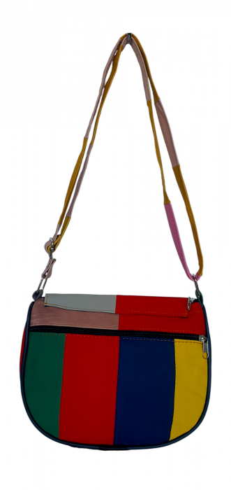 Geanta Dama Piele Naturala Multicolora Paloma G04351 [4]