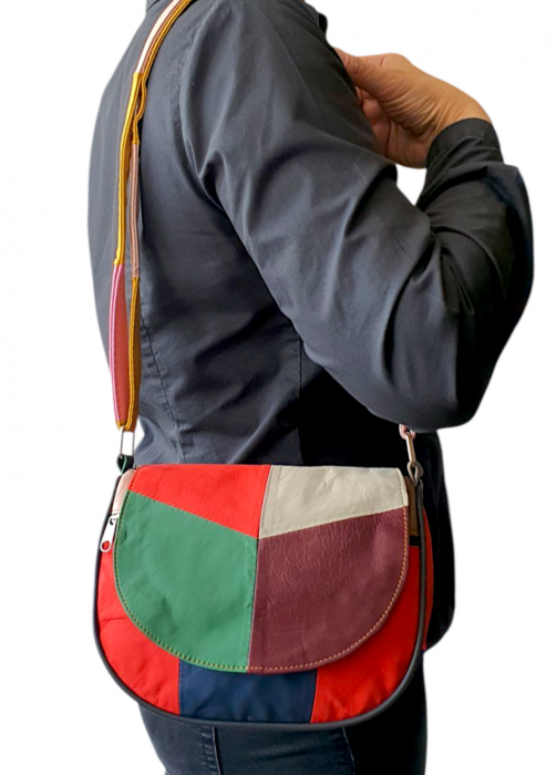 Geanta Dama Piele Naturala Multicolora Paloma G04351 [8]