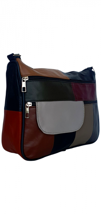 Geanta Dama Piele Naturala Multicolora Ruxandra G04363 [3]