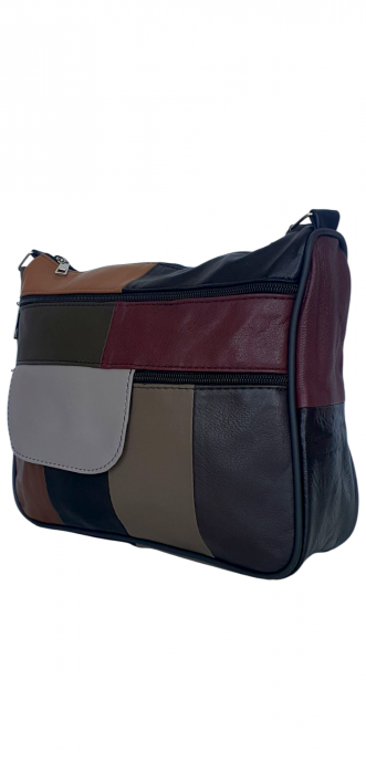 Geanta Dama Piele Naturala Multicolora Ruxandra G04363 [1]