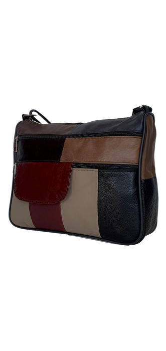 Geanta Dama Piele Naturala Multicolora Ruxandra G04532 [1]