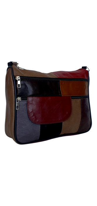 Geanta Dama Piele Naturala Multicolora Ruxandra G04533 [3]
