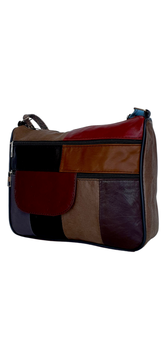 Geanta Dama Piele Naturala Multicolora Ruxandra G04533 [1]
