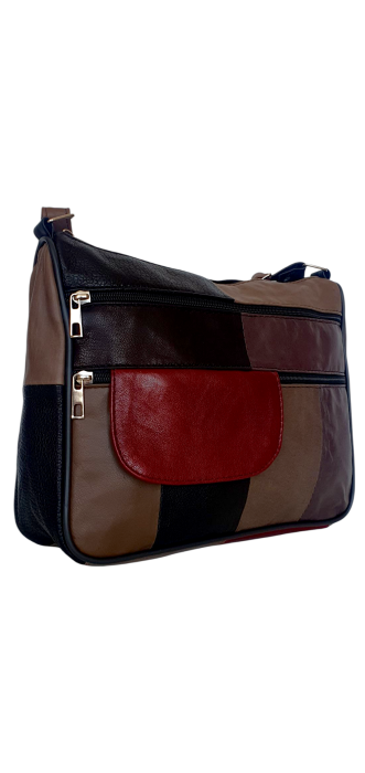 Geanta Dama Piele Naturala Multicolora Ruxandra G04552 [3]