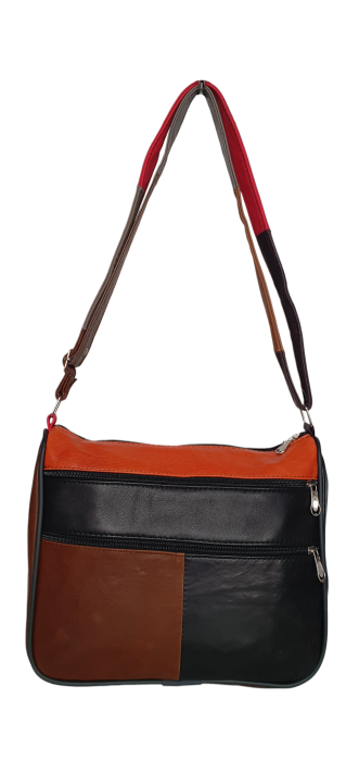 Geanta Dama Piele Naturala Multicolora Ruxandra G04629 [4]